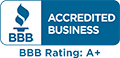 BBB Accredited Business Rating A+