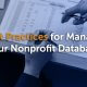 6 Best Practices for Managing Your Nonprofit Database