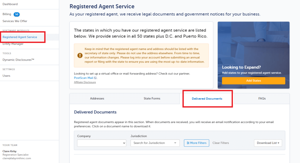 Registered Agent Service for Nonprofits - Labyrinth | www.labyrinthinc.com